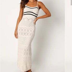 Landon Midi Dress - Black White Petal+Pup NWT